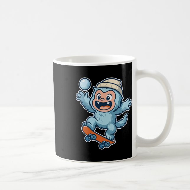 Yeti Snowll Skateboard Fun  Kaffeetasse (Rechts)