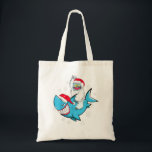 Yeti To Party Shark Weihnachtsmannmütze Weihnachte Tragetasche<br><div class="desc">Yeti to Party Shark Weihnachtsmannmütze Weihnachten Pajama Xmas Geschenk</div>