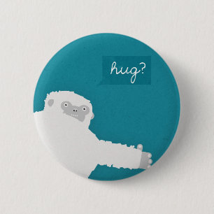 Yeti-Umarmung Button