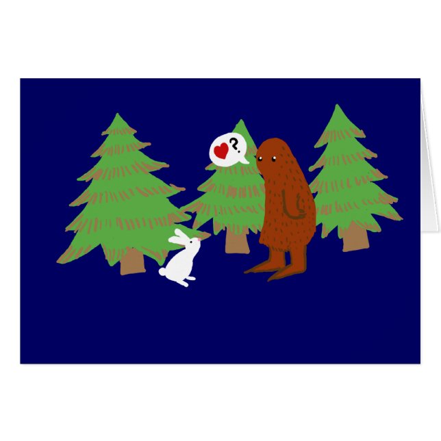 Yeti und Häschen besprechen Liebe (Vorderseite (Horizontal))