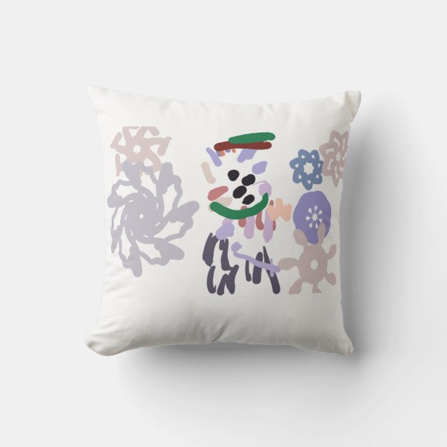 Yeti winter fun kissen (Vorderseite)