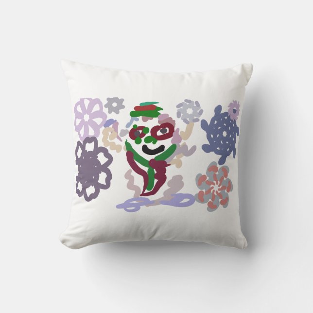 Yeti winter rock kissen (Vorderseite)