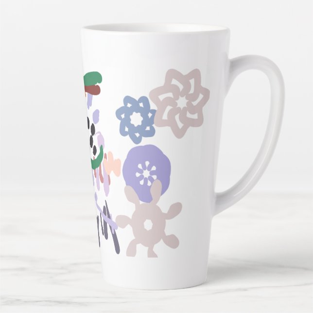 Yeti Winter Spaß Milchtasse (Rechts)