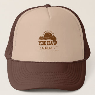Yew Haw Girls Cowgirl Hat Design Truckerkappe