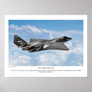 YF-23 Black Widow II Poster