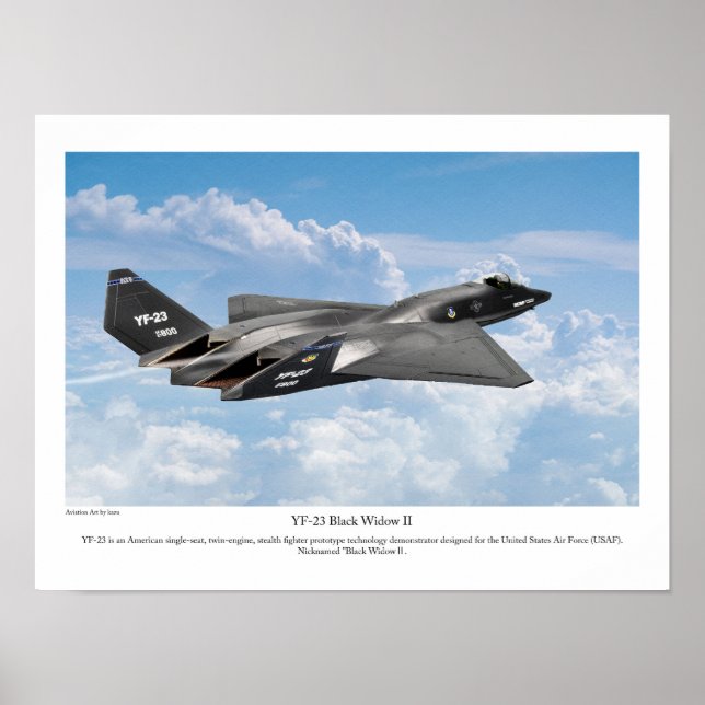 YF-23 Black Widow II Poster (Vorne)