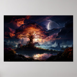 Yggdrasil am Weltenende Poster