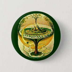 Yggdrasil, Baum des Lebens Button