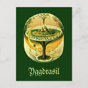 Yggdrasil, Baum des Lebens Postkarte