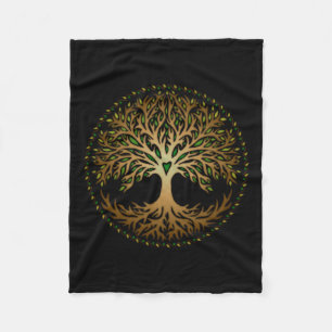Yggdrasil, Celtic, Tree, Life, Norse, Mythologie, Fleecedecke
