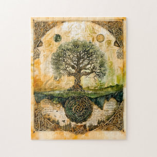 Yggdrasil, der nordische Baum des Lebens Puzzle
