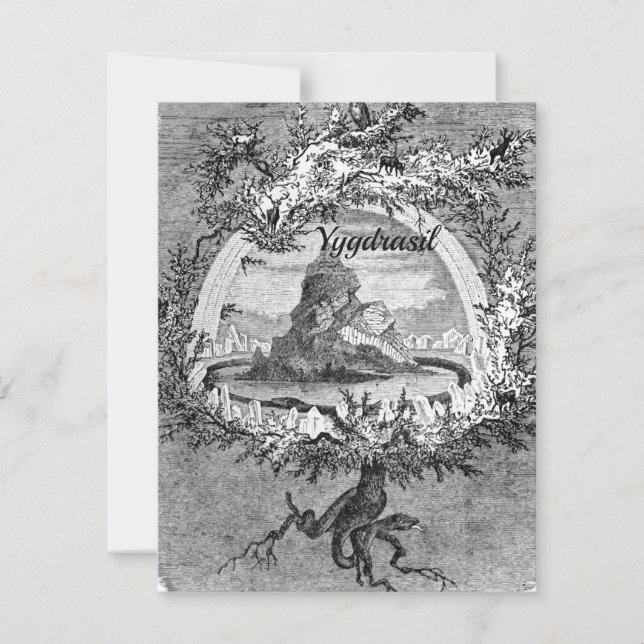 Yggdrasil Feiertagskarte (Vorderseite)