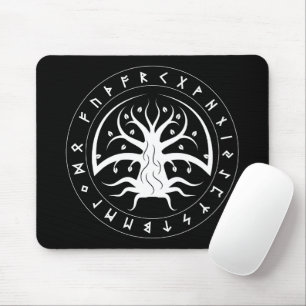 Yggdrasil Kreis Runen-Mauspad Mousepad