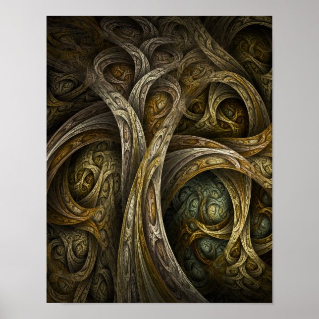 "Yggdrasil" Kunstdrucke Poster (Vorne)