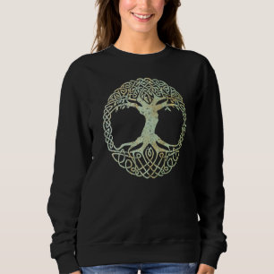 Yggdrasil Tree Celtic Knot Nore Viking Myth Retro Sweatshirt