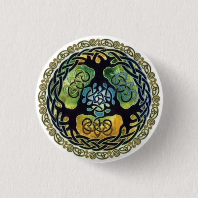 Yggdrasil /Tree des Leben-Buttons Button (Vorderseite)