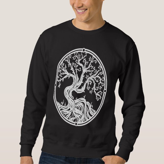 Yggdrasil Tree Of Life Nordic Celtic Tree Sweatshirt (Vorderseite)