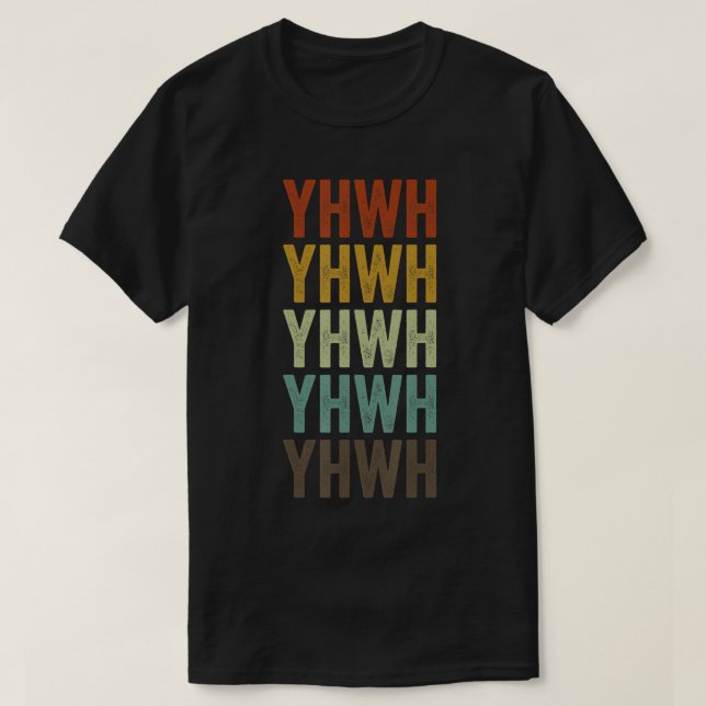 YHWH Yahweh Hebrew T - Shirt (Design vorne)