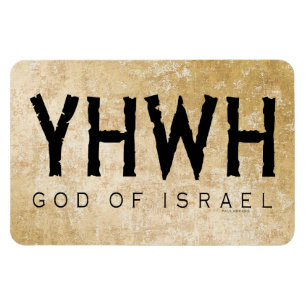 YHWH (Yahweh, Jehovah) Gott Israel Tetragrammaton Magnet