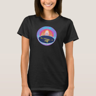 YHWHs Schöpfungsflatearth Versteckte Bergmalerei T-Shirt