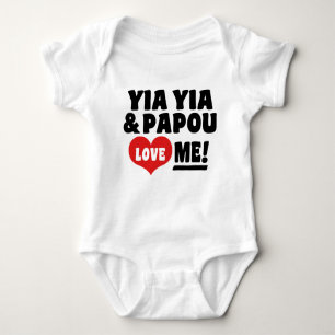 Yia Yia und Papou Liebe Baby Strampler