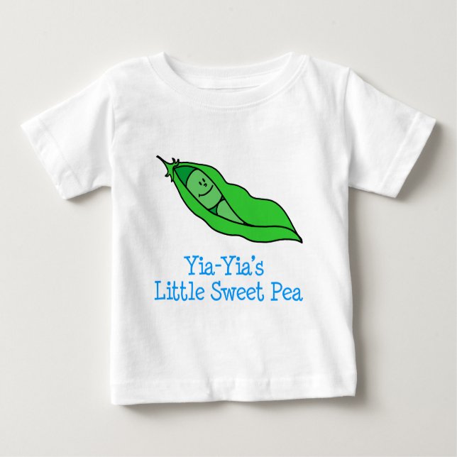 Yia-Yias wenig süße Erbse Baby T-shirt (Vorderseite)