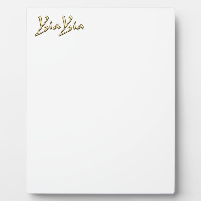 YiaYia Fotoplatte (Vorderseite)