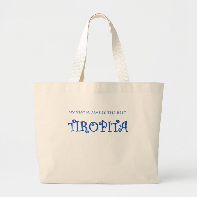 YIAYIA/TIROPITA JUMBO STOFFBEUTEL (Vorne)