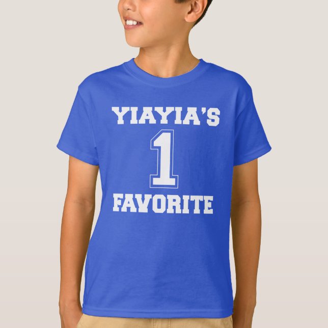 Yiayias Lieblingsgrandchild #1 Unisex Child's T-Sh T-Shirt (Vorderseite)