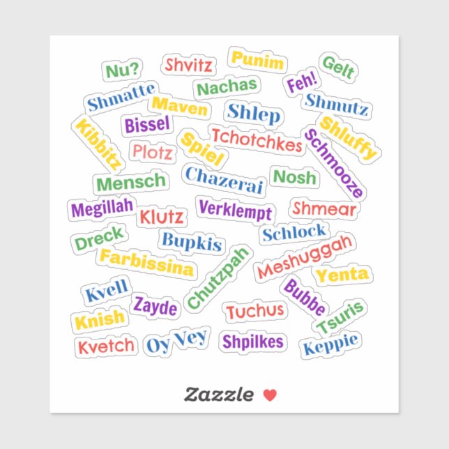 Yiddish Hall of Fame Sticker (Blatt)