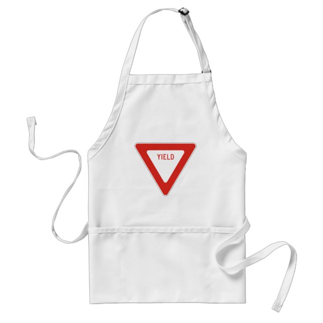 Yield Street Road Sign Symbol Caution Traffic Schürze (Vorne)