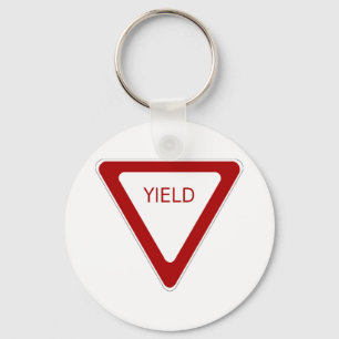 Yield-Zeichen Schlüsselanhänger