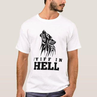 Yiff Hell Wolf Funny Furries Fandom Meme T-Shirt