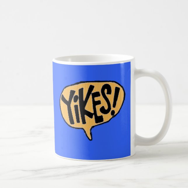Yikes! Cartoon-Ausruf Tasse (Rechts)