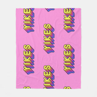 Yikes Words: Rosa Vintages Hintergrundbild. Fleecedecke