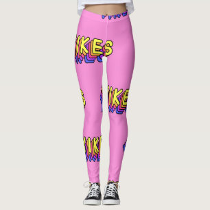 Yikes Words: Rosa Vintages Hintergrundbild. Leggings