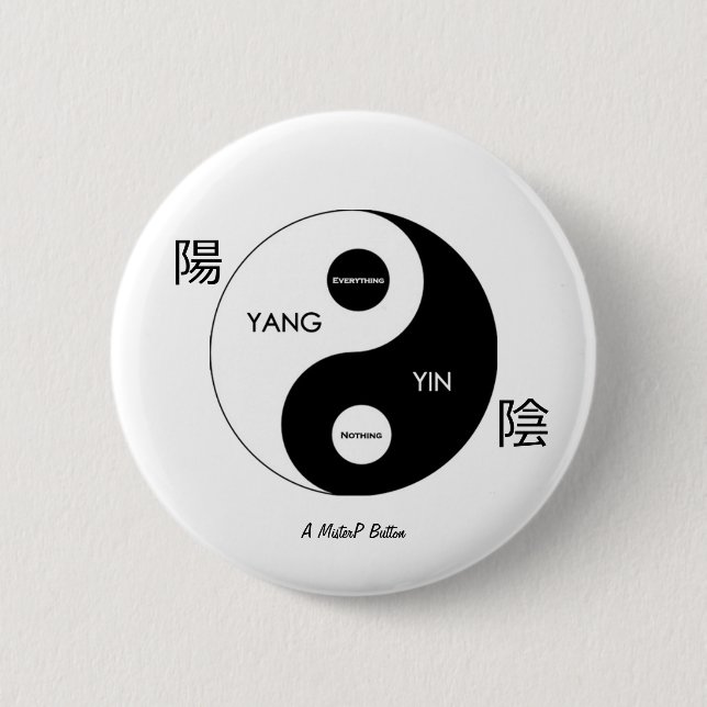Yin and Yang - A MisterP Button (Vorderseite)