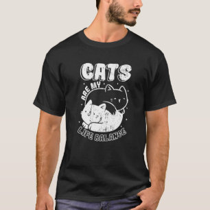 Yin and Yang Cats Life Balance Niedlich T-Shirt