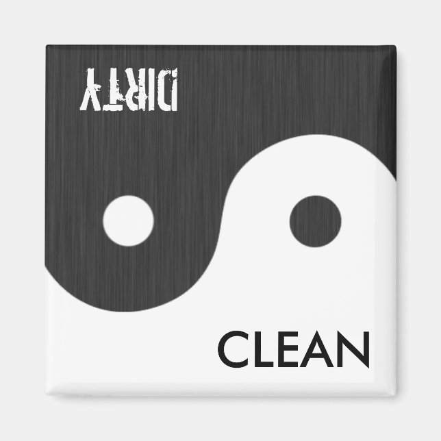 Yin and Yang Clean / Dirty Dish Wsher Magnet (Vorne)