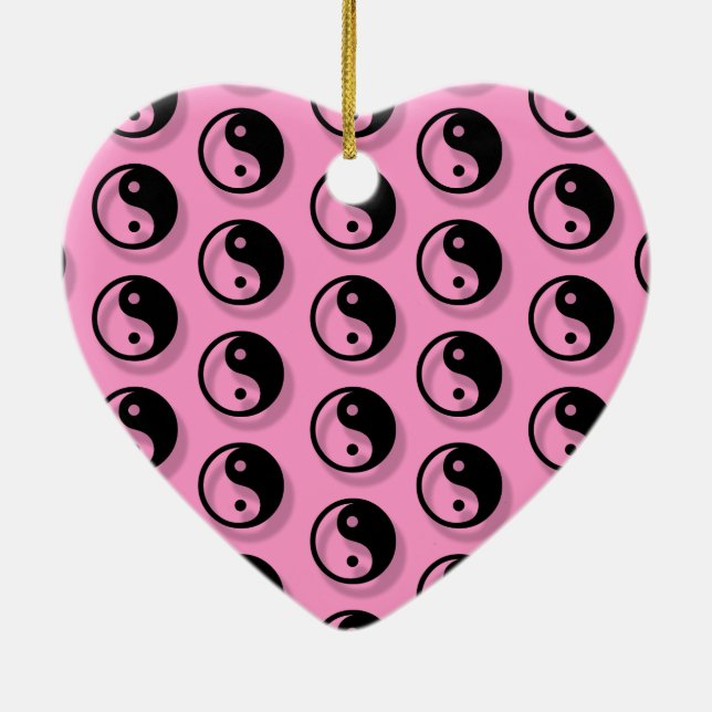 Yin and Yang Pattern Keramik Ornament (Hinten)