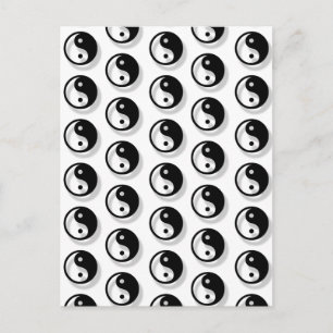 Yin and Yang Pattern Postkarte