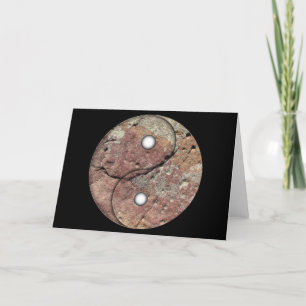 Yin and Yang Rock Art Card Karte