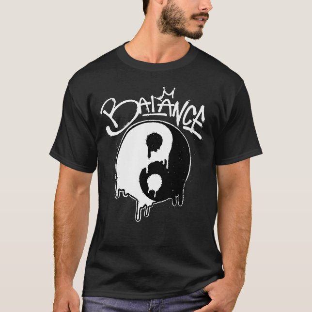 Yin and Yang Streetwear T-Shirt (Vorderseite)