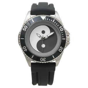 Yin and Yang Symbol (Chinesischer Taoist Taijitu) Armbanduhr