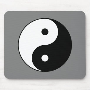 Yin and Yang Symbol (Chinesischer Taoist Taijitu) Mousepad