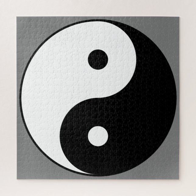 Yin and Yang Symbol (Chinesischer Taoist Taijitu) Puzzle (Vertikal)