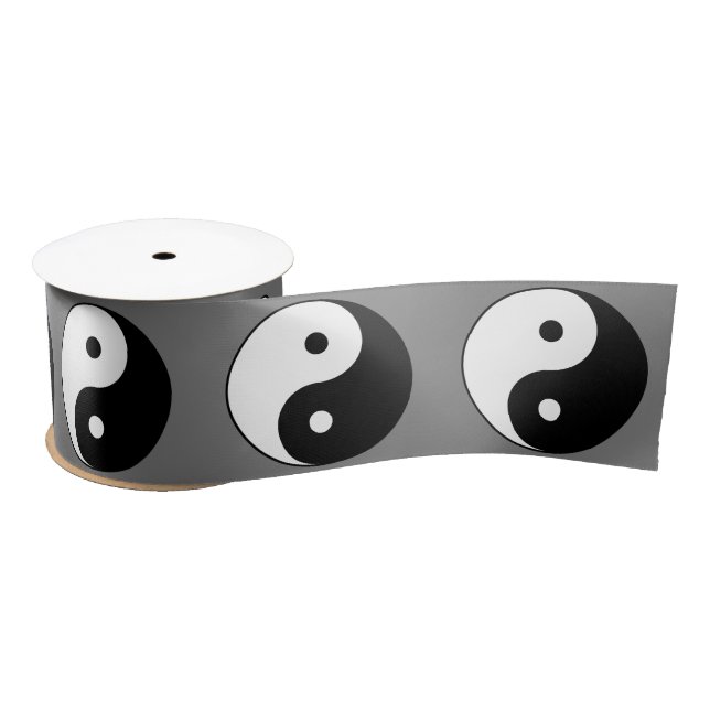 Yin and Yang Symbol (Chinesischer Taoist Taijitu) Satinband (Spule)