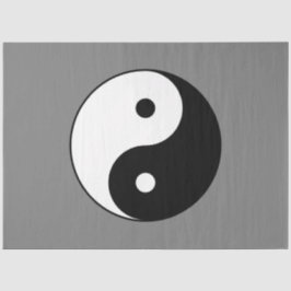 Yin and Yang Symbol (Chinesischer Taoist Taijitu) Seidenpapier