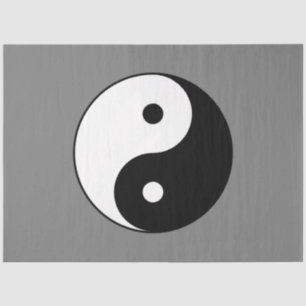 Yin and Yang Symbol (Chinesischer Taoist Taijitu) Seidenpapier