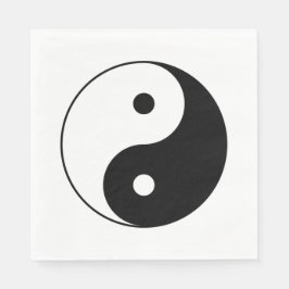 Yin and Yang Symbol (Chinesischer Taoist Taijitu) Serviette